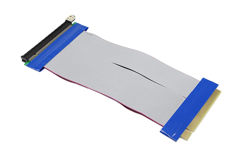 Eleboat® PCI-E Extender Cable PCIe 16x to 16x Flexible GPU Riser Adapter Card Extender Cable for Ethereum Mining ETH L=8inch (16X16) Eleboat® PCI-E Extender Cable PCIe 16x to 16x Flexible GPU Riser Adapter Card Extender Cable for Ethereum Mining ETH L=8inch (16X16)